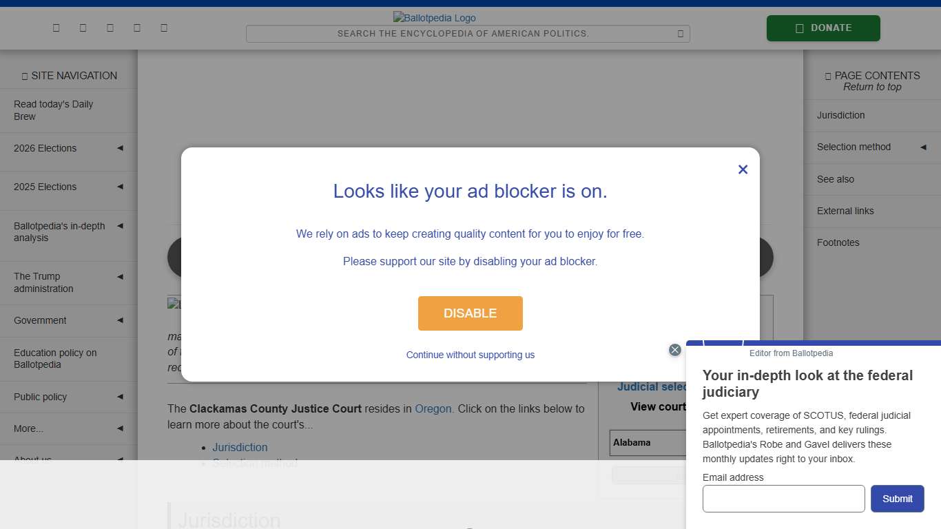 Clackamas County Justice Court, Oregon - Ballotpedia