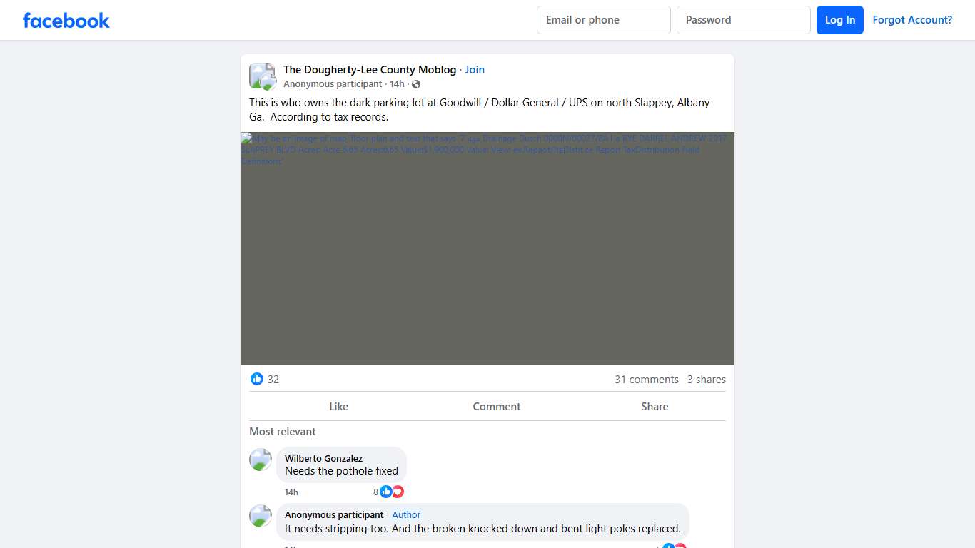 The Dougherty-Lee County Moblog This is who owns the dark parking lot at Goodwill / Dollar General / UPS on north Slappey, Albany Ga Facebook