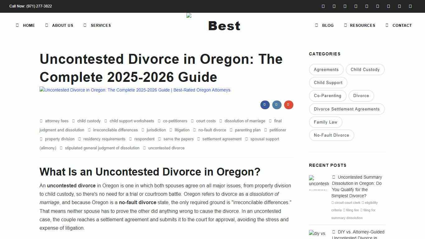 Uncontested Divorce In Oregon: The Complete 2025-2026 Guide Portland, Oregon's Top Family Law & Divorce Attorneys